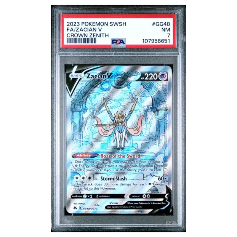 PSA 7 Pokémon Crown Zenith #GG48 Zacian V