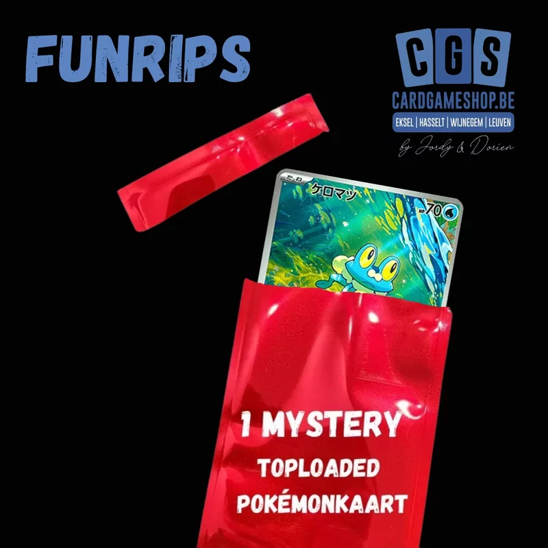 CGS Funrips 1 Mystery Single Toploaded Pokémonkaart- Rood €5