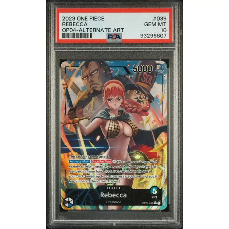 PSA 10 One Piece OP04 Alternate Art #039 Rebecca