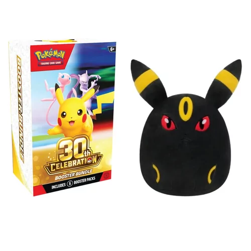 Pokémon Booster Bundle - 30th Celebration + Pokemon Squishmallows 35cm - Umbreon 30th Anniversary