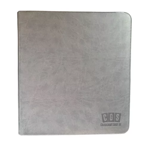CGS Custom Brand 12-Pocket Zipped Premium Binder - Dark Grey