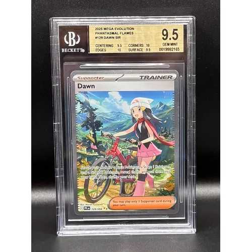 BGS 9.5 Pokemon Phantasmal Flames #129 Dawn SIR
