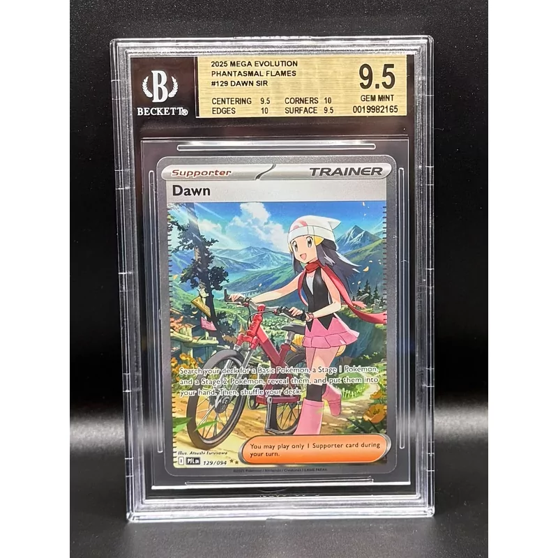 BGS 9.5 Pokemon Phantasmal Flames #129 Dawn SIR
