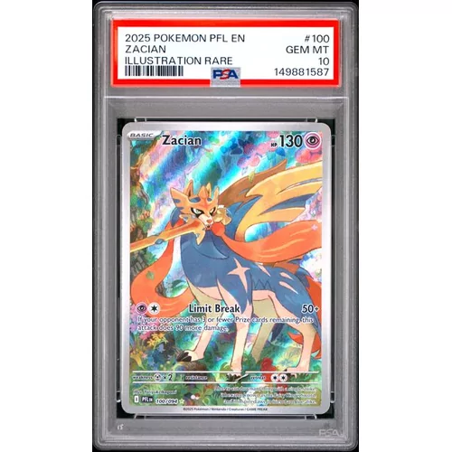 PSA 10 Pokémon PFL 100 Zacian