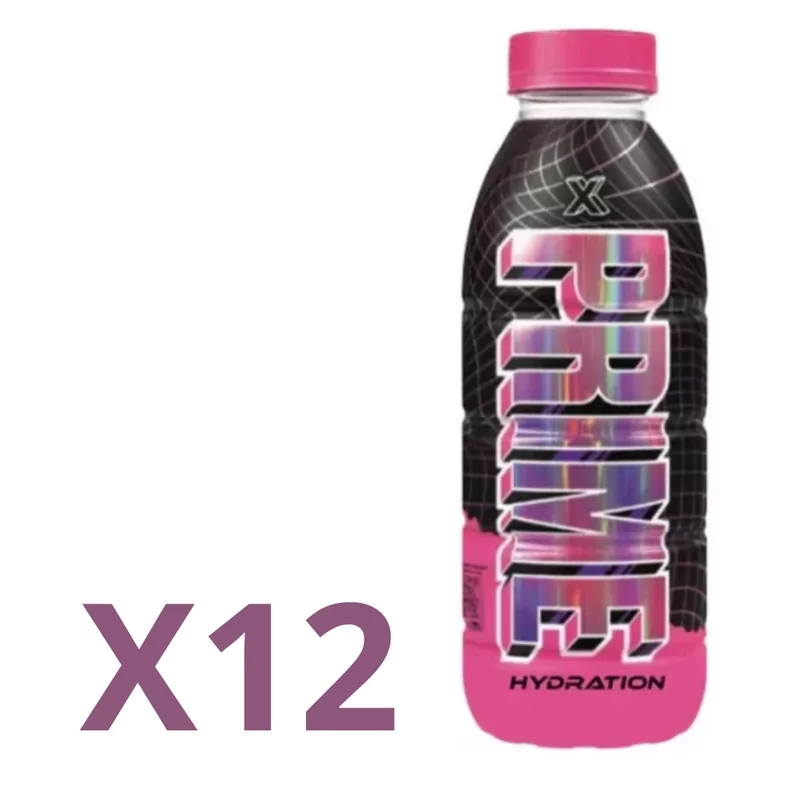 Prime Hydration - 'X' Pink Holo (12x500ml)