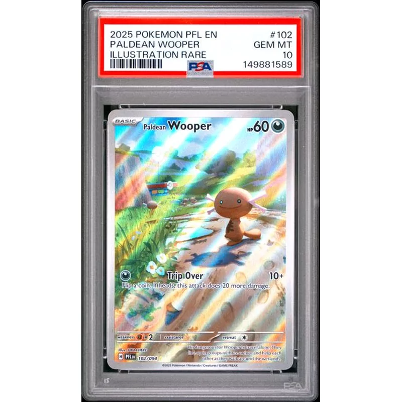 PSA 10 Pokémon PFL 102 Paldean Wooper