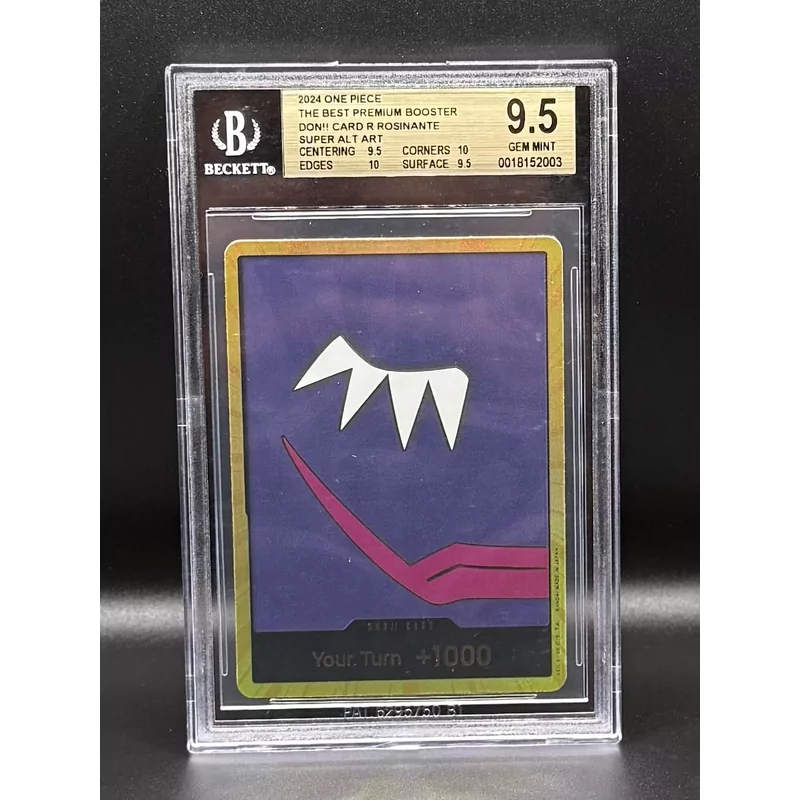 BGS 9.5 One Piece The Best Premium Booster #OP10072 Don Card Rosinante Super Alt Art