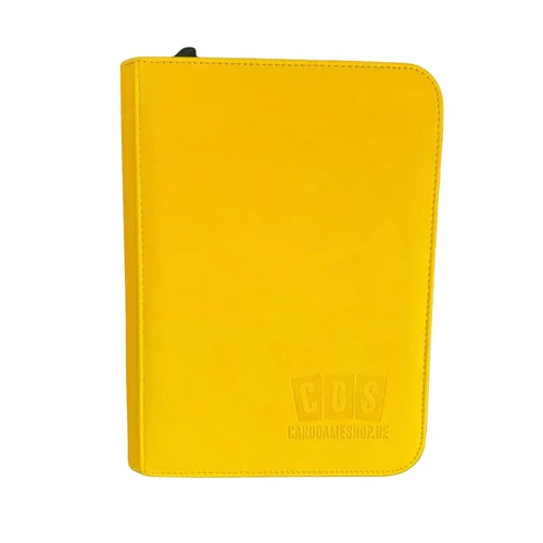 CGS Custom Brand 4-Pocket Zipped Premium Binder - Geel