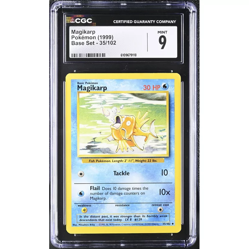 CGC 9 Pokémon Base Set 35/102 Magikarp