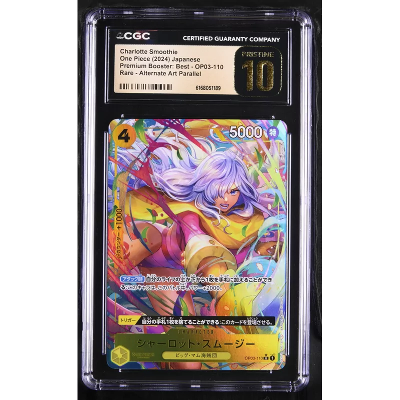 CGC 10 One Piece Premium Booster Best OP03-110 Charlotte Smoothie
