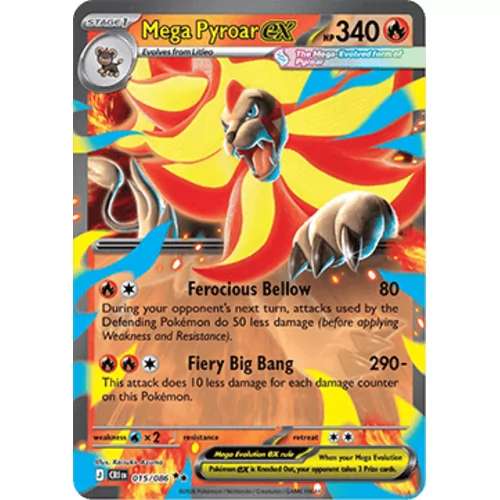 Mega Pyroar ex (me04-015)