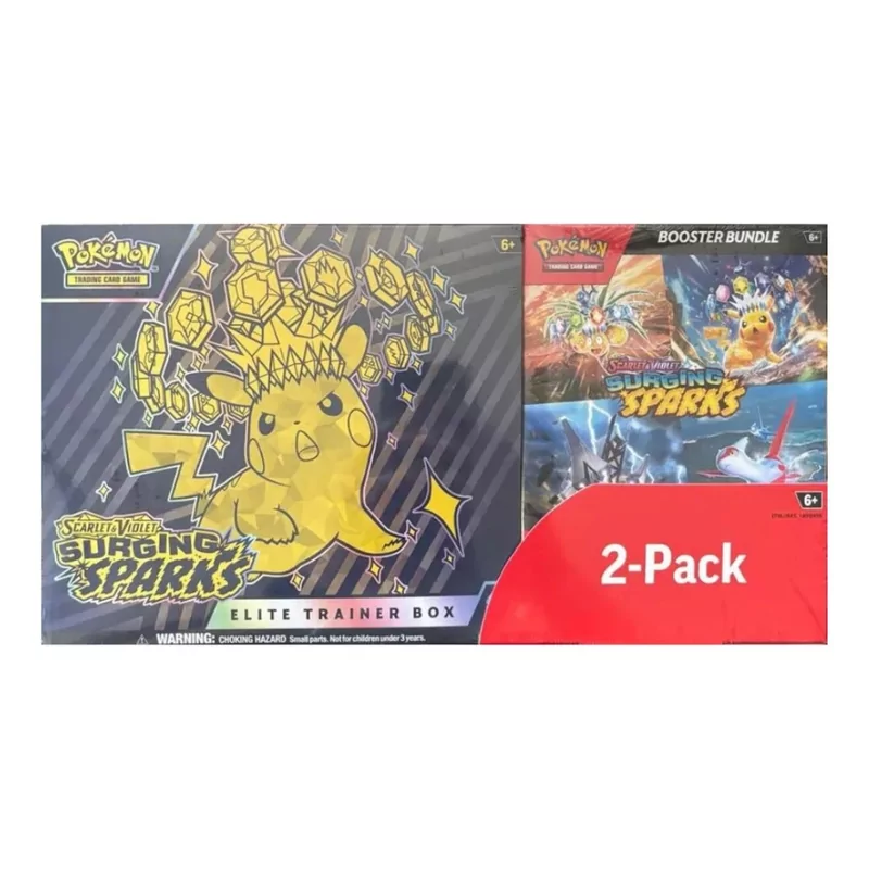 Pokémon Costco 2-Pack - Surging Sparks Elite Trainer Box & Booster Bundle 