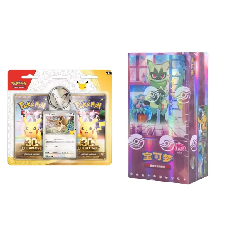 Pokémon 2-Pack Blister 30th Celebration - Eevee + Pokémon Chinese Boosterbox -  Gem Pack Vol.5