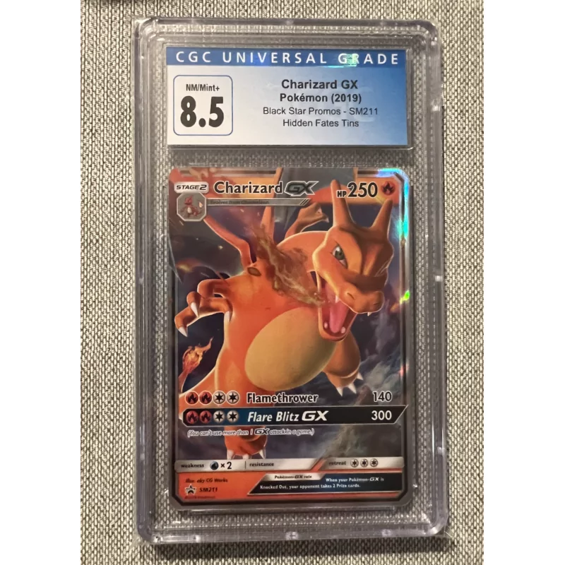 Charizard GX SM211 - CGC8.5