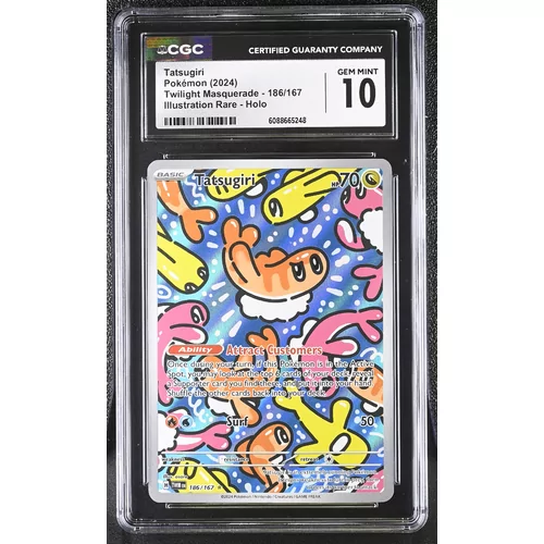 CGC 10 Pokémon Twilight Masquerade 186/167 Tatsugiri