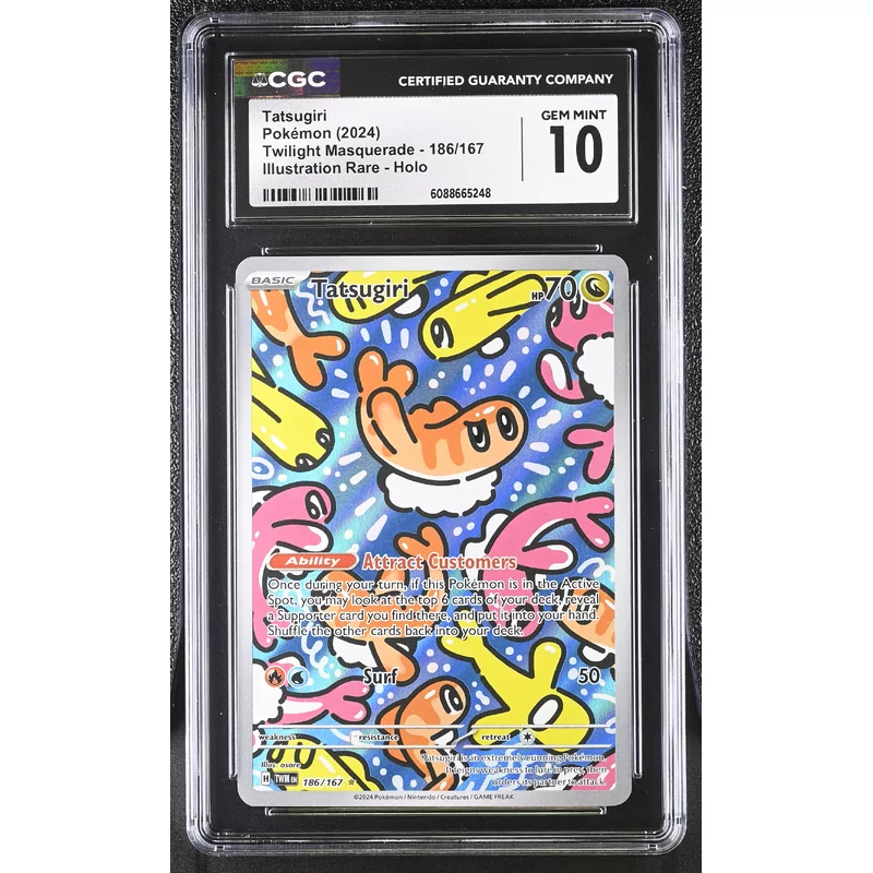 CGC 10 Pokémon Twilight Masquerade 186/167 Tatsugiri