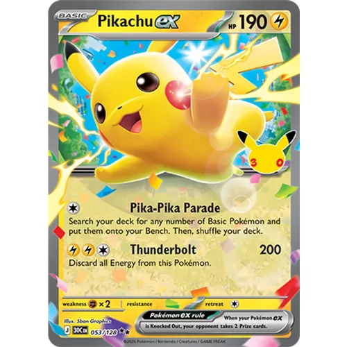 Pikachu ex (30th-053)