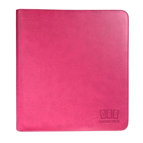 CGS Custom Brand 12-Pocket Zipped Premium Binder - Wine Red