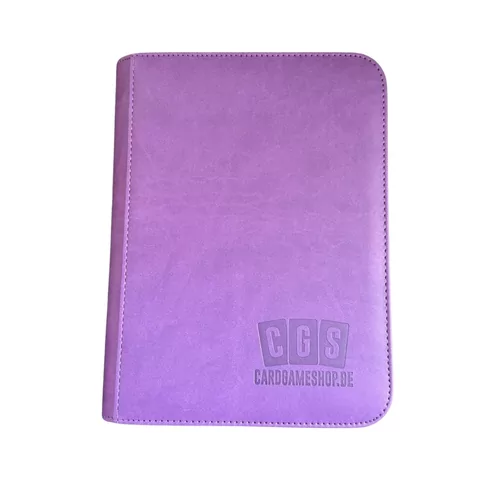 CGS Custom Brand 4-Pocket Zipped Premium Binder - Paars