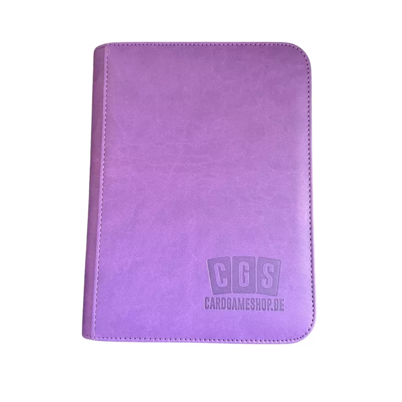 CGS Custom Brand 4-Pocket Zipped Premium Binder - Paars