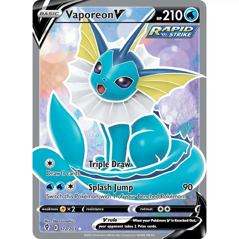 Vaporeon V (swsh7-172)