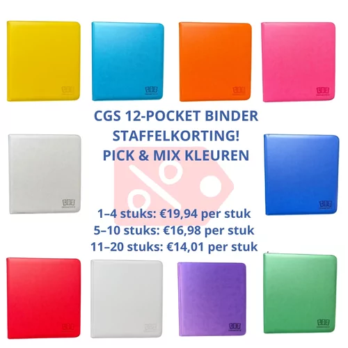 STAFFELKORTING CGS 12-Pocket Binder - KLEUR PICK & MIX