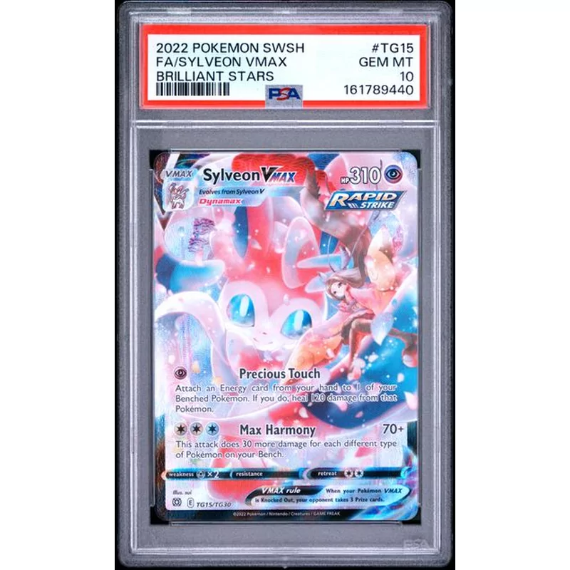 PSA 10 Pokemon Brilliant Stars TG15 Sylveon VMAX