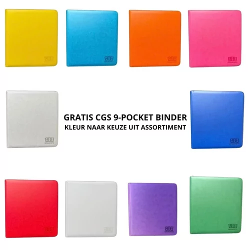 CGS Custom Brand 9-Pocket Zipped Premium Binder - KLEUR NAAR KEUZE (GEEN ZWART)