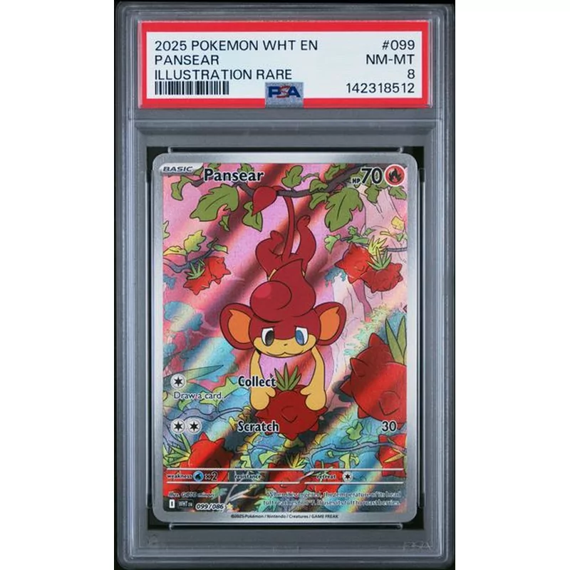 PSA 8 Pokemon White Flare 099 Pansear
