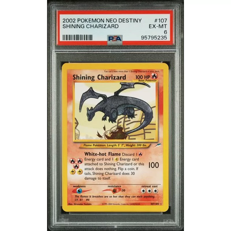 PSA 6 Pokémon Neo Destiny #107 Shining Charizard 