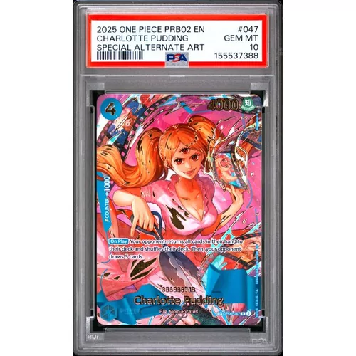 PSA 10 One Piece PRB02 English #047 Charlotte Pudding Special Alternate Art