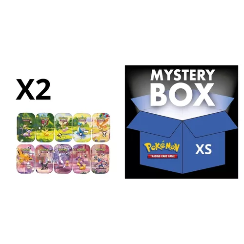 2 X Pokémon Mini Tin - 30th Celebration [RANDOM ART] +  Mystery Box - Extra Small