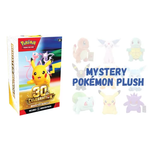 Pokémon Booster Bundle - 30th Celebration + Mystery Plush