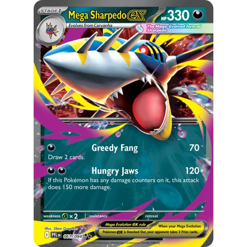 Mega Sharpedo ex (me02-061)
