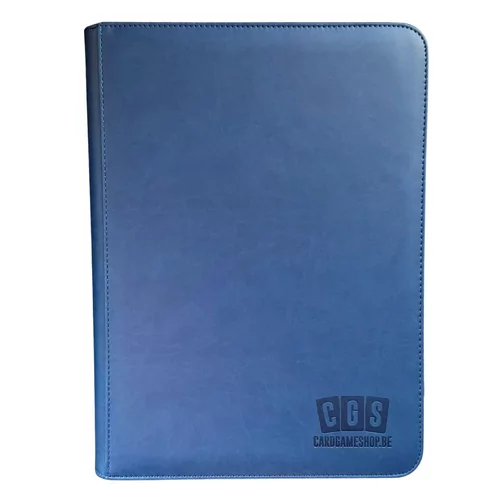 CGS Custom Brand 9-Pocket Zipped Premium Binder - Navy Blue