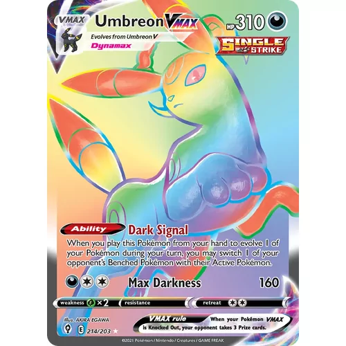 Umbreon VMAX (swsh7-214)