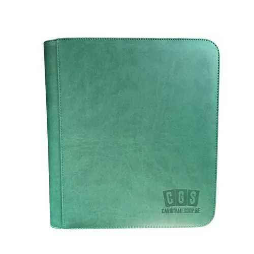 CGS Custom Brand 4-Pocket Zipped  [TOPLOADER] Premium Binder - Groen