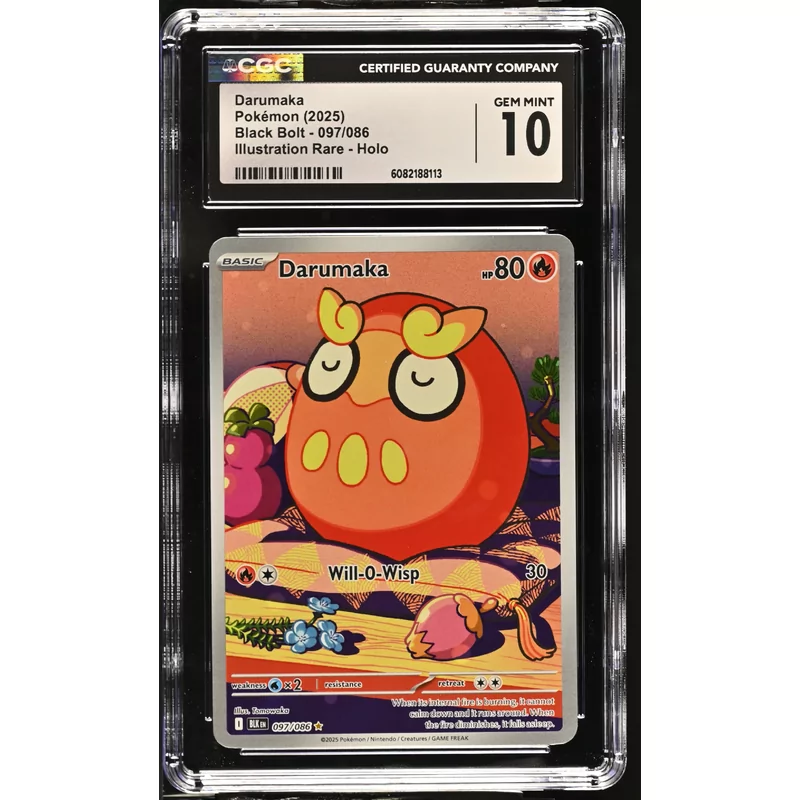 CGC 10 Pokémon Black Bolt 097/086 Darumaka