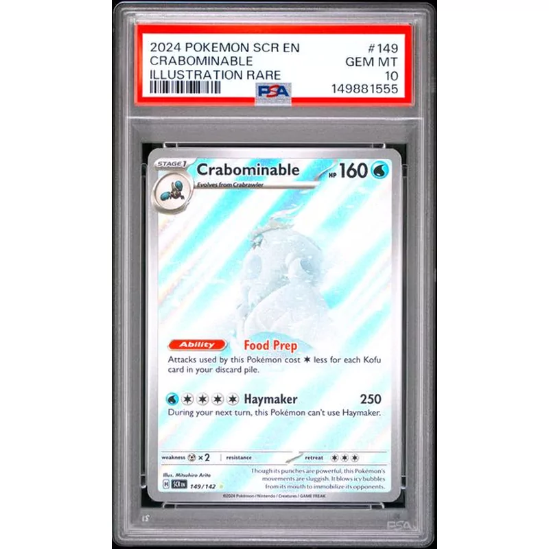 PSA 10 Pokémon Stellar Crown 149 Crabominable