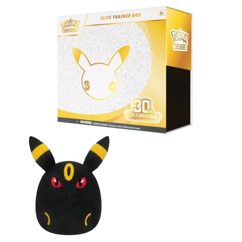Pokémon Elite Trainer Box - 30th Celebration + Squishmallows 35cm - Umbreon 30th Anniversary 