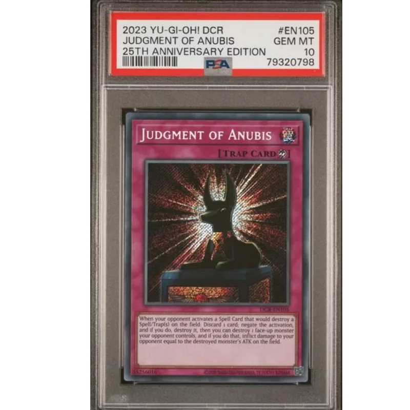 PSA 10 YU-GI-OH! DARK CRISIS 25TH ANNIVERSARY EDITION #EN105 JUDGMENT OF ANUBIS | Cardgameshop PSA 10 YU-GI-OH! DARK CRISIS 25TH ANNIVERSARY EDITION #EN105 JUDGMENT OF ANUBIS | Cardgameshop