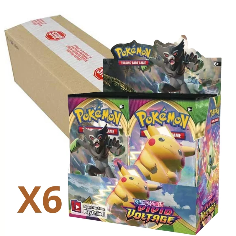 Pokémon Boosterbox X6 [SEALED CASE] Sword & Shield - Vivid Voltage