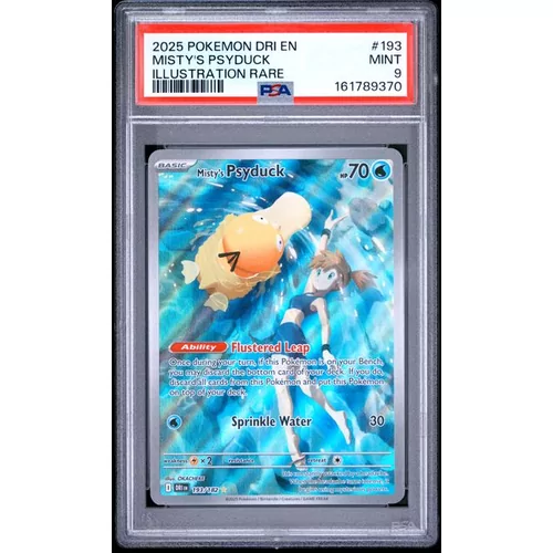 PSA 9 Pokemon Destined Rivals 193 Misty's Psyduck