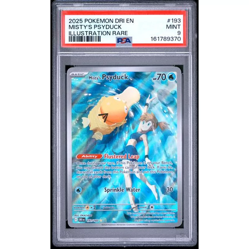 PSA 9 Pokemon Destined Rivals 193 Misty's Psyduck