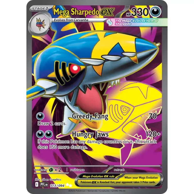 Mega Sharpedo ex (me02-113)