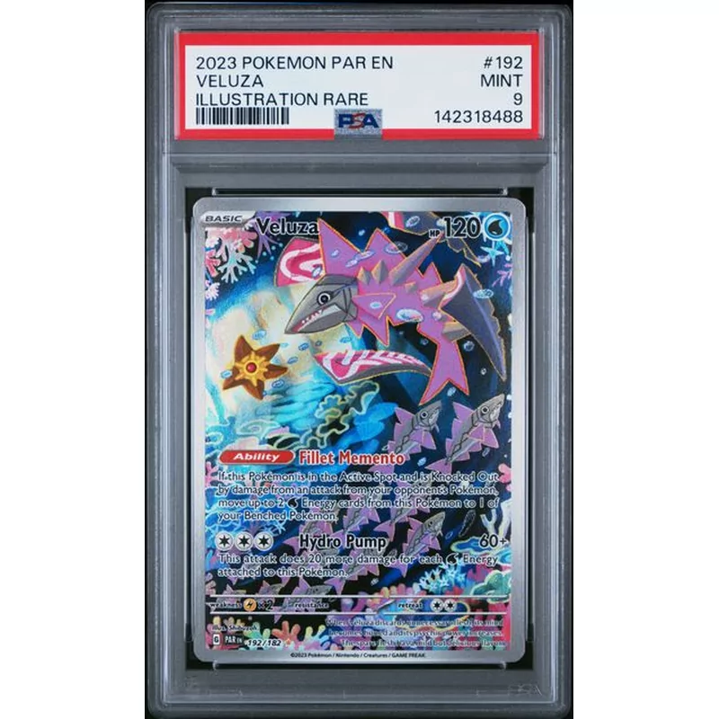 PSA 9 Pokemon Paradox Rift 192 Veluza