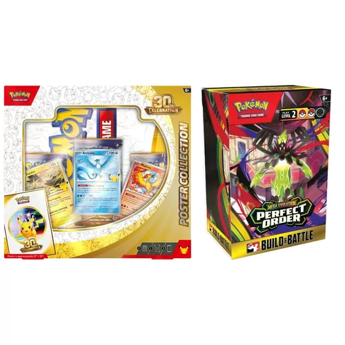 Pokémon Poster Collection - 30th Celebration + Pokémon Build & Battle - ME03 Perfect Order