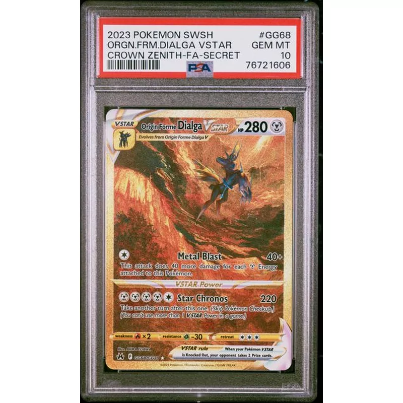 PSA 10 Pokémon Crown Zenith GG68 Origin Forme Dialga VSTAR