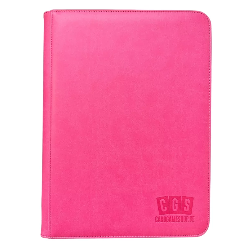 CGS Custom Brand 9-Pocket Zipped Premium Binder - Roze
