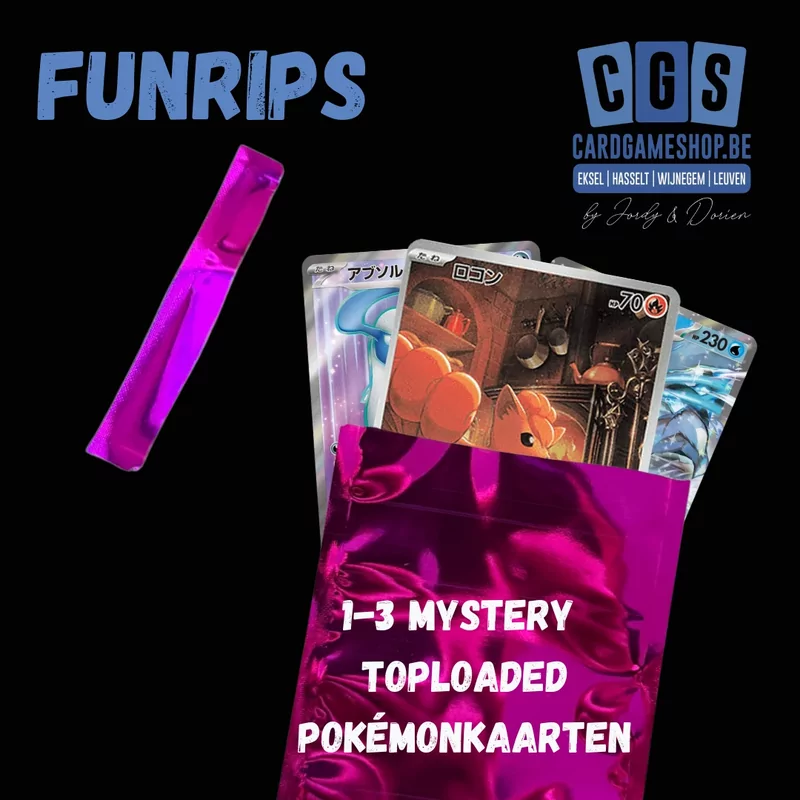 CGS Funrips 1 Mystery Single Toploaded Pokémonkaart- Paars €10